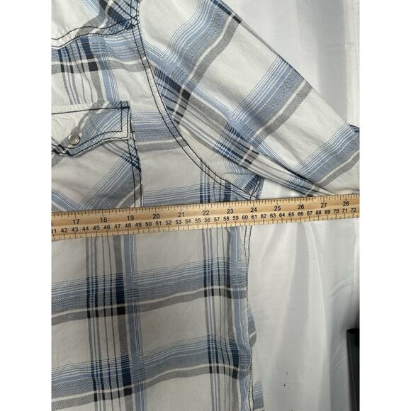 Chals Button Down Mens Sz XXL Pearl Snap western Cowboy Rodeo Cowboycore - Picture 3 of 7